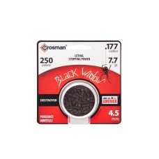 Кульки для пневматичних гвинтівок Crosman Black Widow 0.49 г, кал.177(4.5 мм), уп. 250 шт.