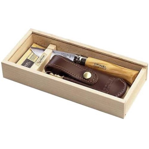 Ніж Opinel №8 VRI олива чохол в пеналі 001004