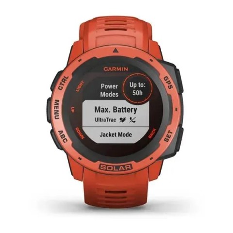 Смарт-годинник Garmin Instinct Solar Flame Red