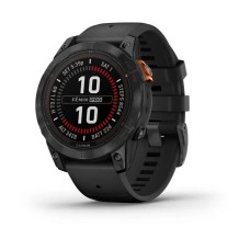 Смарт-часы Garmin fenix 7 Pro Solar Edition сланцево-серые с черным ремешком