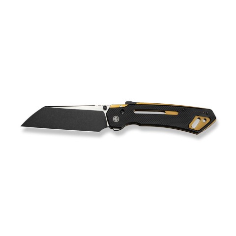 Ніж складаний тактичний Civivi Buster FG, (10.7 см) Nitro-V / G10 чорно-золотий