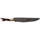 Нож Lionsteel Ago, Olive wood ц:brown