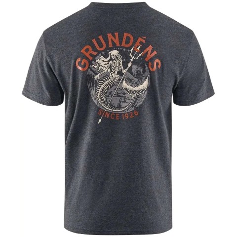 Футболка Grundens Dead Reckoning 3XL Heather Charcoal