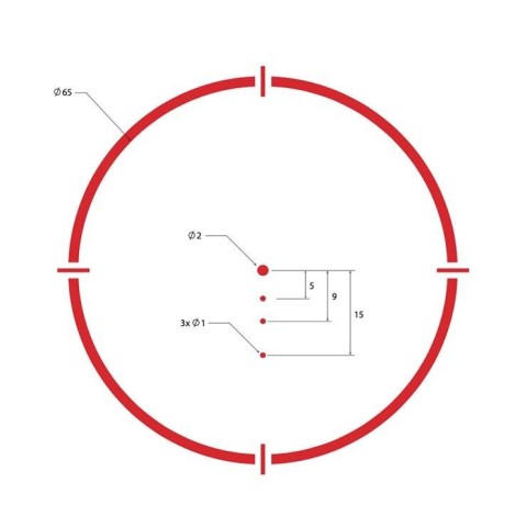 Прицел коллиматорный Sig Optics ROMEO8H BALLISTIC CIRCLE DOT, 0.5 MOA ADJ, BLACK