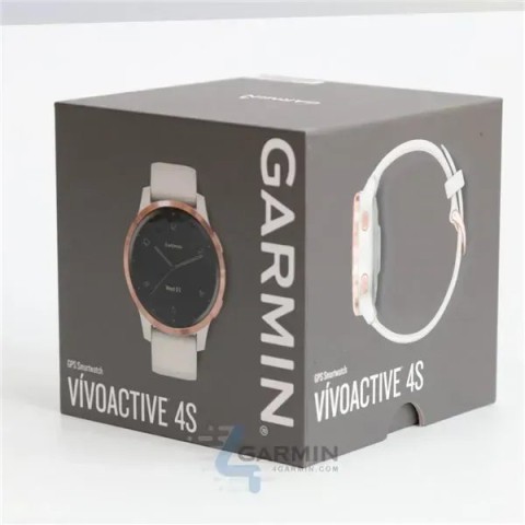 Смарт-годинник Garmin vivoactive 4S білий з рожево-золотистим безелем