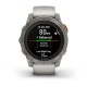 Смарт-годинник Garmin fenix 7 Pro Sapphire Solar Edition титановий з туманно-сірим/темно-помаранчевим ремінцем