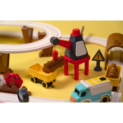 Ігровий набір OTAMANKO RAIL LAND електрична залізниця, 66 деталей