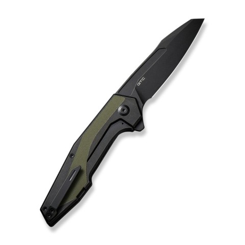 Ніж складаний туристичний Civivi Hypersonic, (9.4 см) 14C28N /  Steel & G10 чорно-зелений