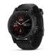 Смарт-годинник Garmin fenix 5S Plus Sapphire чорний з чорним ремінцем