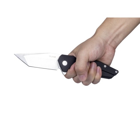 Ніж складаний туристичний Ruike P138-B, (9 см) 14C28N / G10 чорний