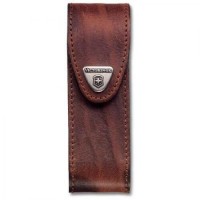 Чехол Victorinox поясной, коричневая кожа (111 мм, 2-3 слоя)