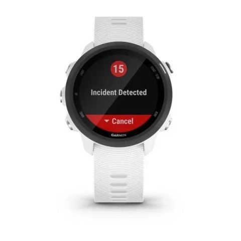Смарт-годинник Garmin Forerunner 245 Music з білим ремінцем