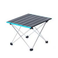 Стіл розкладний алюмінієвий для пікніку Naturehike NH17Z001-L, 34х25 см, сірий