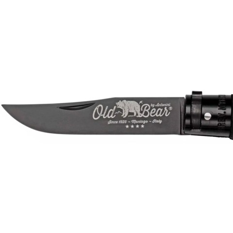Ніж Old Bear Total Black L, 1.4060 steel, wood handle,, black