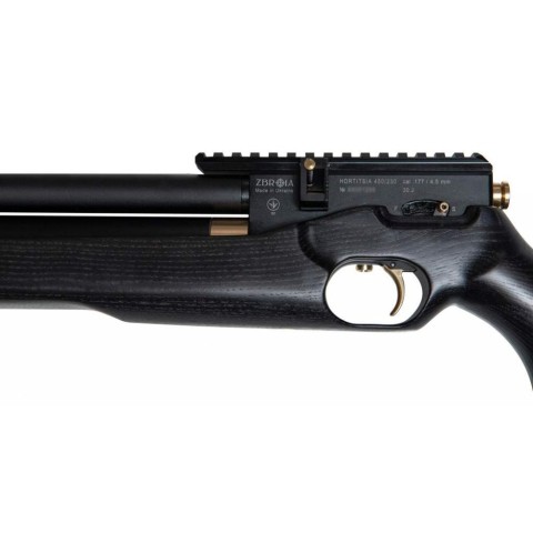 Пневматична гвинтівка PCP Zbroia Хортиця 450/230 (чорний)