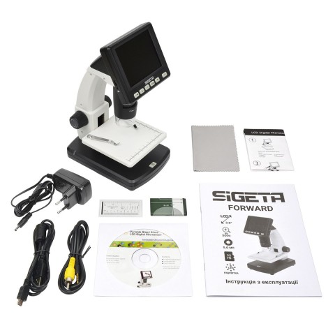 Цифровий мікроскоп SIGETA Forward 10x-500x 5.0Mpx 3.5