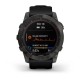 Смарт-часы Garmin fenix 7X Sapphire Solar карбоново-серые титановые DLC с черным ремешком