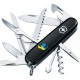 HUNTSMAN UKRAINE  91мм/15функ/черн /штоп/ножн/пила/крюк /Голубь мира син-желт.