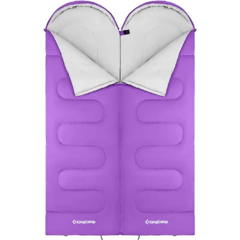 Спальний мішок KingCamp Oasis 250 Comf +12°C / Lim +7°C / Extr -3°C Purple