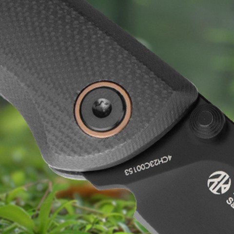 Ніж складаний туристичний Ruike P882-B, (8.5 см) 12С27 /  G10 чорний