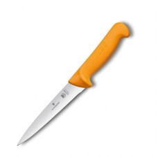 Кухонний ніж Victorinox Swibo Butcher широкий лезо 18см з жовт. ручкою