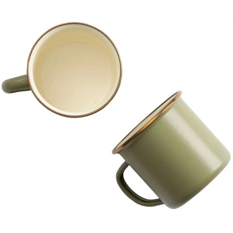 Набор чашек Barebones Enamel 2-Tone Mug Set 2 чашки Olive Drab