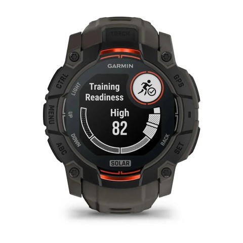 Смарт-годинник Garmin Instinct 3 (50 мм) Solar чорний/вугільний