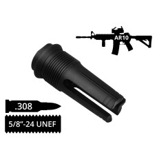 Пламегасник трищільовий AFTactical F241, .308, 5/8x24 UNEF, AR10