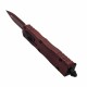 Нож Microtech Dirac D/E OTF, Standard Weathered Crimson