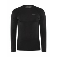 ADV WOOL MERINO RN LS M BLACK L