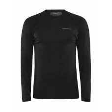ADV WOOL MERINO RN LS M BLACK L
