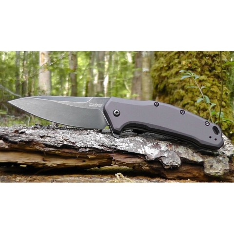 Ніж Kershaw Link Gray Aluminium Blackwash (1776GRYBW)