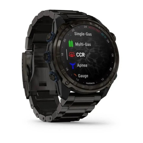 Смарт-годинник Garmin Descent Mk3i (51 мм) карбоново-сірий DLC титановий з DLC титановим ремінцем