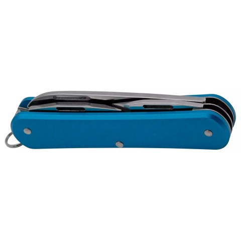 Нож многофункционал. Fox Vulpis Aluminium, 3 инструмента ц:blue