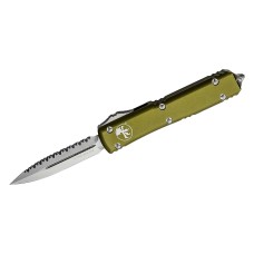 Нож Microtech Ultratech Gen IV OTF D/E серрейтор Stonewash OD Green