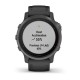 Смарт-часы Garmin fenix 6S Pro Sapphire серые DLC с черным ремешком