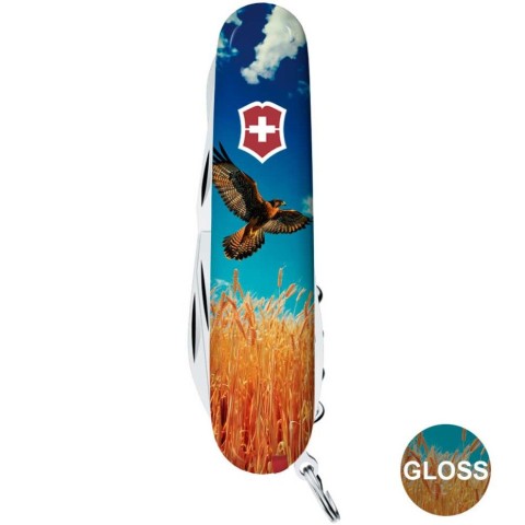 Ніж Victorinox Climber Ukraine 91мм,14функ ,Вільний Сокіл