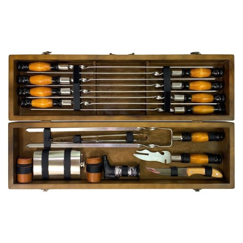 Подарунковий Набір шампурів Мисливець ручної роботи