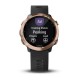 Смарт-часы Garmin Forerunner 645 Music розово-золотистые с черным ремешком