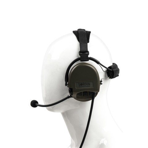 Навушники Sordin Supreme MIL CC Neckband Green PVC 76332-06-S