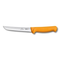 Нож кухонный обвалочный Victorinox Swib Boning, широкий, изогнутый, оранжевый, 16 см