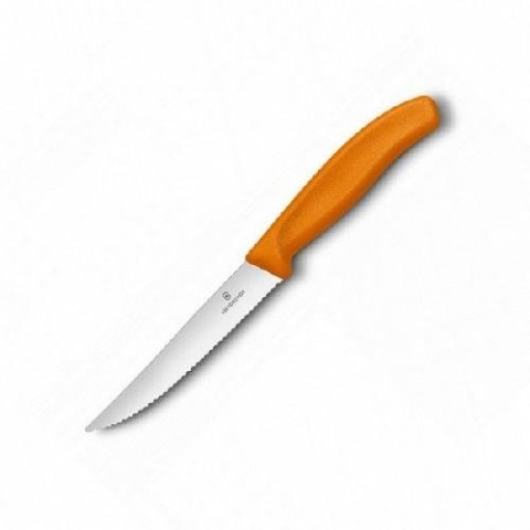 Кухонний ніж Victorinox SwissClassic Steak&Pizza лезо 12см хвил. з помар. ручкою