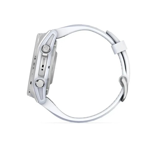 Garmin Fenix 8 AMOLED (43 мм) сріблястий/білий камінь