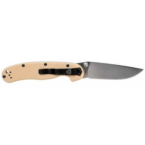 Нож Ontario Knife RAT II Linerlock D2 ц:desert tan