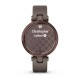 Смарт-часы Garmin Lily Classic с темно-бронзовым безелем, корпусом Paloma и итальянским кожаным ремешком