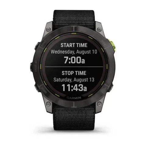 Смарт-годинник Garmin Enduro 2 з чорним нейлоновим ремінцем
