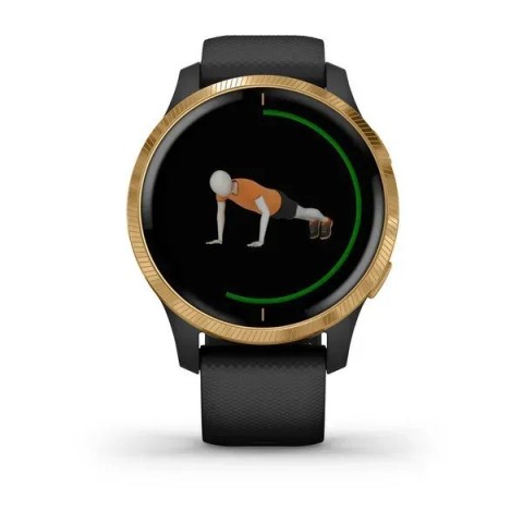 Смарт-часы Garmin Venu черные с золотистым безелем