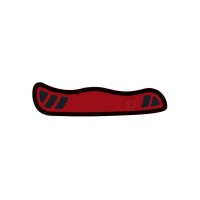 Накладка на ніж Victorinox 111мм red,black передня з лого (V+)