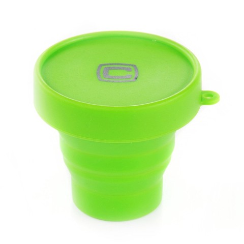 Чашка складана з кришкою зелена СИЛА (150 мл)