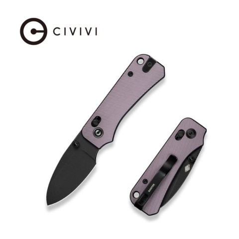 Ніж складаний кишеньковий Civivi Baby Banter 2, (5.9 см) Nitro-V / Aluminum фіолетовий